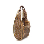 BOLSA MAXI HOBO TAPEÇARIA BORDADA OURO