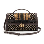 BOLSA TOP HANDLE TAPECARIA BORDADA