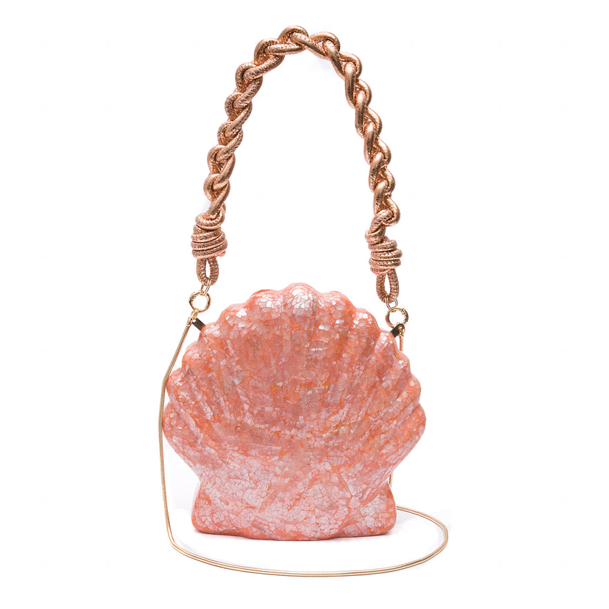 BOLSA CLUTCH MADREPÉROLA  ACQUA E CORAL