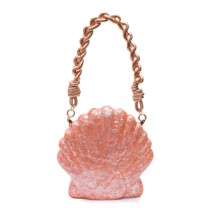 BOLSA CLUTCH MADREPÉROLA  ACQUA E CORAL