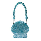 MOTHER-OF-PEARL ACQUA CLUTCH BAG