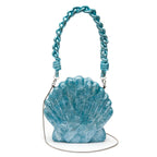 MOTHER-OF-PEARL ACQUA CLUTCH BAG