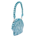 MOTHER-OF-PEARL ACQUA CLUTCH BAG