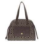 BOLSA TOTE TAPEÇARIA BORDADA PRETO