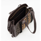 BOLSA TOTE TAPEÇARIA BORDADA PRETO