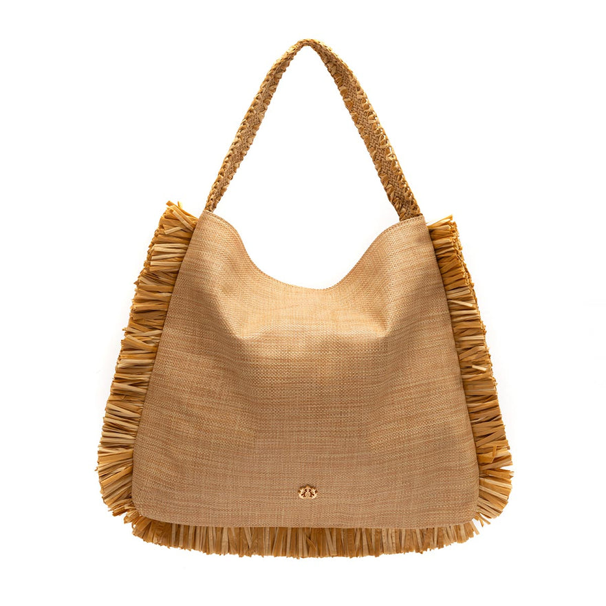 BOLSA HOBO PALHA OURO LAGOSTA