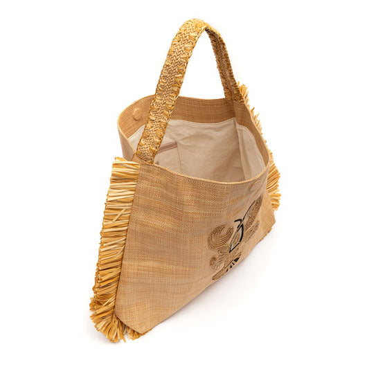 BOLSA HOBO PALHA OURO LAGOSTA