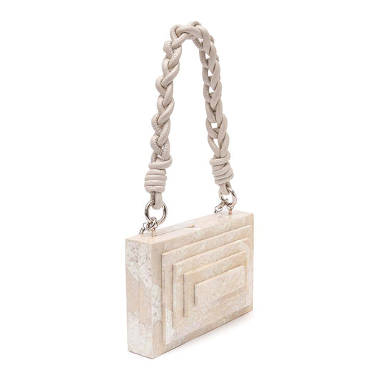 BOLSA CLUTCH MADREPÉROLA  RETANGULAR - DIONE MADRECLARA