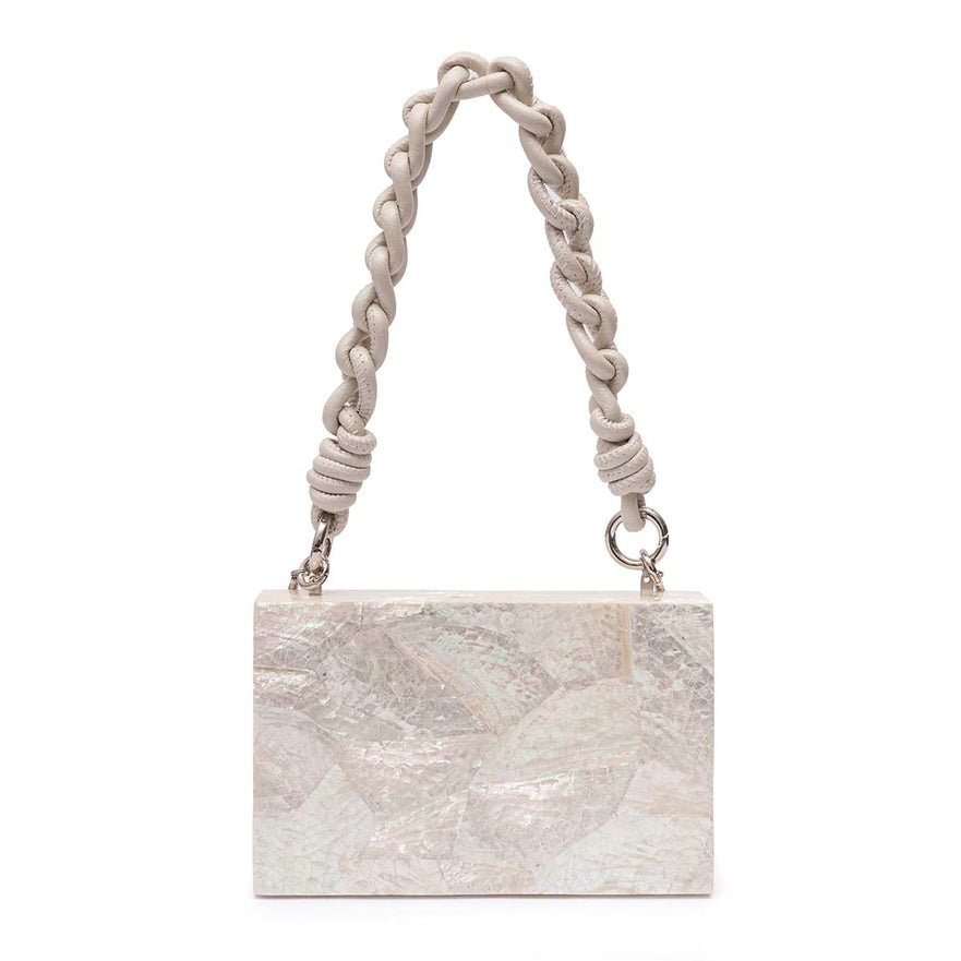 BOLSA CLUTCH MADREPÉROLA  RETANGULAR - DIONE MADRECLARA