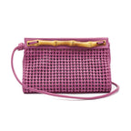 Bolsa Pouch Tressê Couro Natural Argento