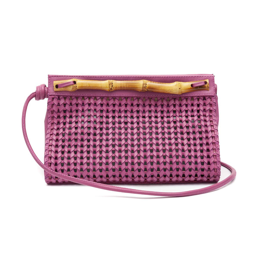 Bolsa Pouch Tressê Couro Natural Argento