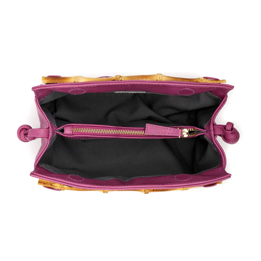 Bolsa Pouch Tressê Couro Natural Argento