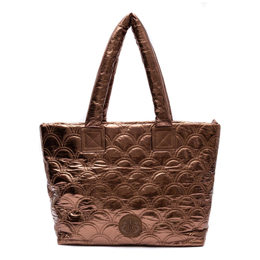 MAXI TOTE PUFFER NYLON BRONZE