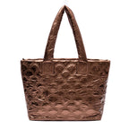 MAXI TOTE PUFFER NYLON BRONZE