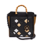 BOLSA CARRÉ RAFIA NAPOLI PRETA