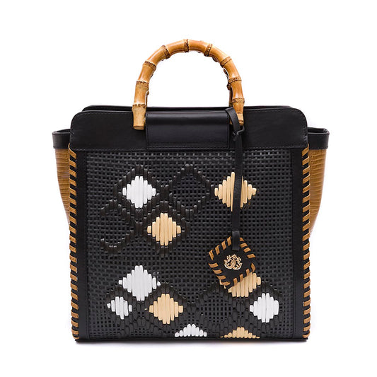 BOLSA CARRÉ RAFIA NAPOLI PRETA