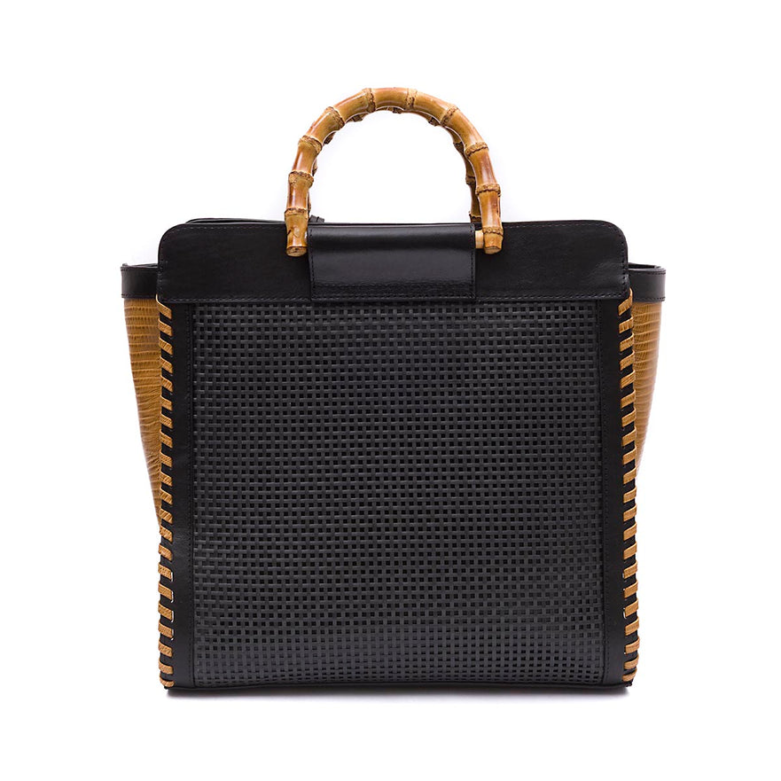 BOLSA CARRÉ RAFIA NAPOLI PRETA