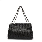 BOLSA HELEN FLAP TRESSÊ GLOSS PRETO ONIX