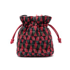 BOLSA BUCKET TAPEÇARIA  MATELLASÊ BORDADA ALÇAS EM COURO NATURAL CROSSBODY/TIRACOLO MULTI PINK