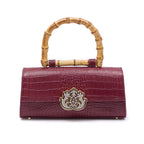 BOLSA TOP HANDLE EAST WEST NEW CROCO BURGUNDY