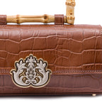 BOLSA TOP HANDLE EAST  WEST  MAXI CROCO PECAN
