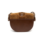 BOLSA BOX ZAIRA NEW CROCO CAMURÇA MASCAVO