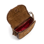 BOLSA BOX ZAIRA NEW CROCO CAMURÇA MASCAVO