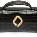 BOLSA TOPHANDLE AURORA NEW CROCO PRETO