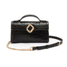 BOLSA TOPHANDLE AURORA NEW CROCO PRETO