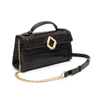 BOLSA TOPHANDLE AURORA NEW CROCO PRETO