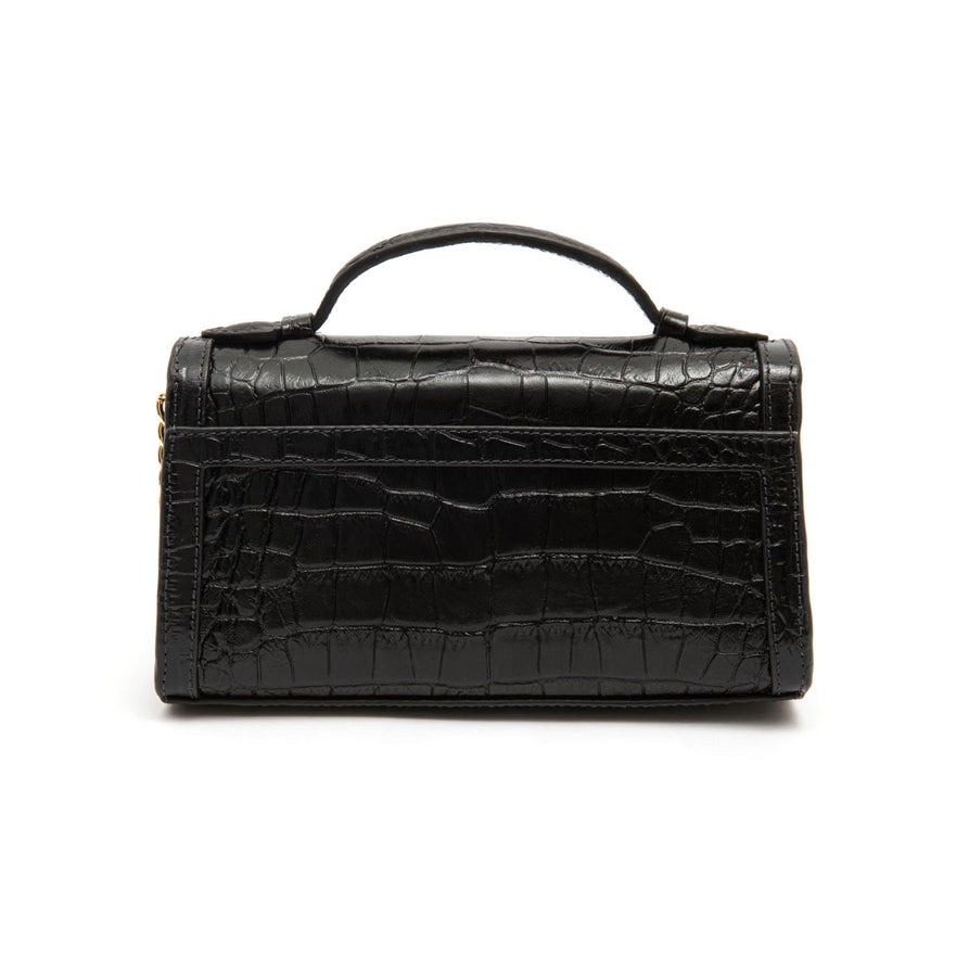 BOLSA TOPHANDLE AURORA NEW CROCO PRETO