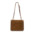 BOLSA BOX BAG AURORA NEW CROCO CAMURÇA MASCAVO OURO