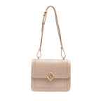 BOLSA BOX BAG AURORA NEW CROCO NEVOA OURO