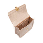 BOLSA BOX BAG AURORA NEW CROCO NEVOA OURO