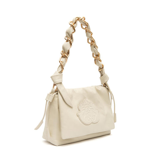 BOLSA FLAP DAYSE EM COURO BODAN CHANTILLY OURO