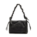 BOLSA FLAP DAYSE EM COURO BODAN PRETO ONIX