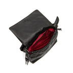 BOLSA FLAP DAYSE EM COURO BODAN PRETO ONIX