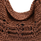 BOLSA MINI HOBO OPHELIA LATTE PINHAO CACAU
