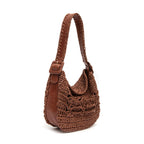 BOLSA MINI HOBO OPHELIA LATTE PINHAO CACAU