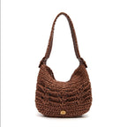 BOLSA MINI HOBO OPHELIA LATTE PINHAO CACAU