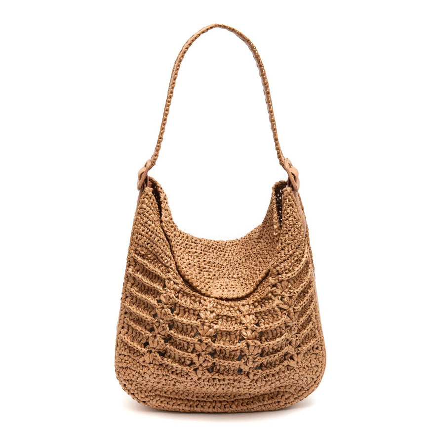 BOLSA HOBO OPHELIA LATTE ARGILA CAFE LEITE