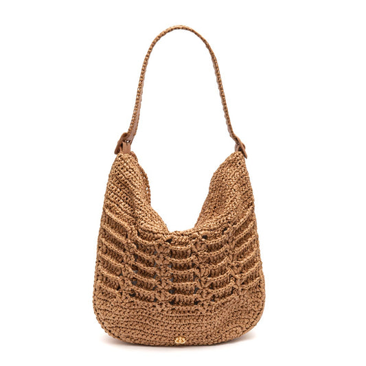 BOLSA HOBO OPHELIA LATTE ARGILA CAFE LEITE