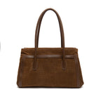 BOLSA WORKING TOTE AURORA CAMURÇA CROCO MASCAVO OURO