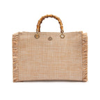 CRAB STRAW TOTE BAG
