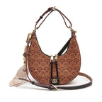 BOLSA HOBO SIREN MÉDIA   MONOGRAMA CANVAS CARAMELO