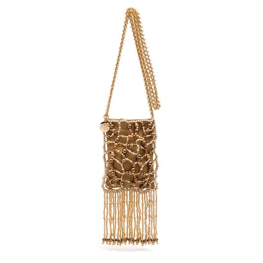 BOLSA CASE CONTAS CROSSBODY OURO