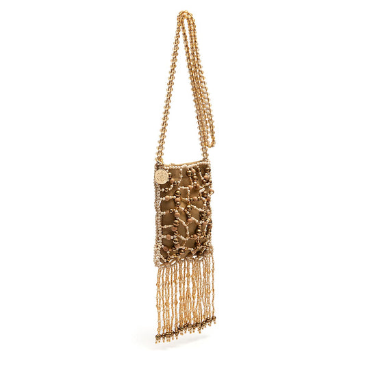 CLUTCH CASE SHOULDER CONTAS-OURO/OURO