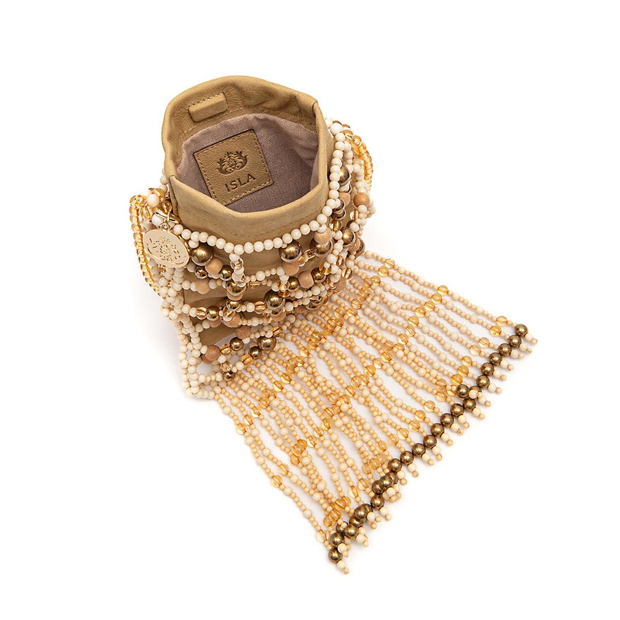 CLUTCH CASE SHOULDER CONTAS-OURO/OURO