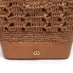 BOLSA BASKET CAMELLIA CROCHÊ ARGILA
