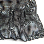 BOLSA POUCH MALHA METÁLICA SHOULDER DE CRISTAIS